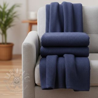 Dzianina swetrowa BIG KNIT navy