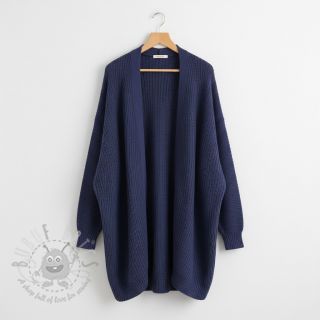 Dzianina swetrowa BIG KNIT navy