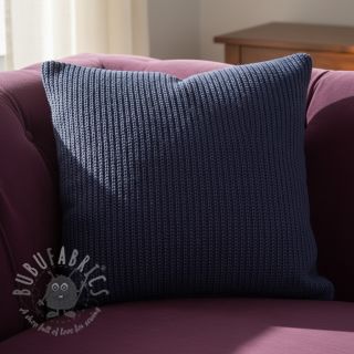 Dzianina swetrowa BIG KNIT navy