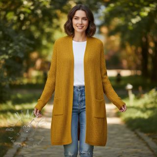 Dzianina swetrowa BIG KNIT yellow