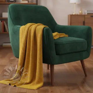 Dzianina swetrowa BIG KNIT yellow
