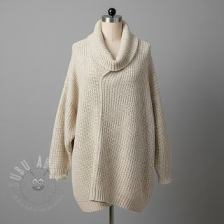 Dzianina swetrowa BIG KNIT cream
