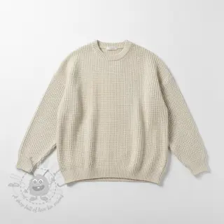 Dzianina swetrowa BIG KNIT cream