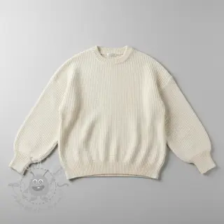 Dzianina swetrowa BIG KNIT off white