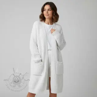 Dzianina swetrowa BIG KNIT white