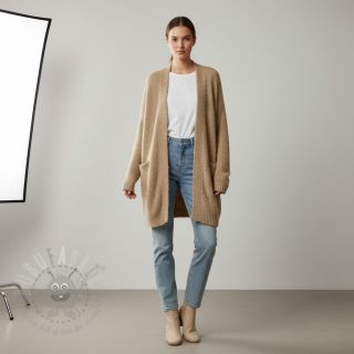 Dzianina swetrowa Paris bouclé beige