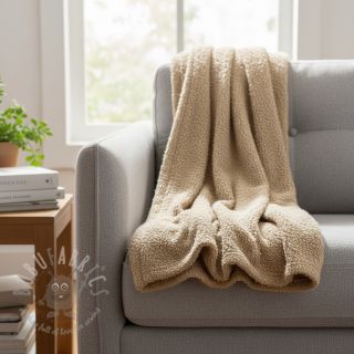 Dzianina swetrowa Paris bouclé beige