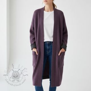 Tkanina płaszczowa DOUBLE FACE WITH JERSEY violet