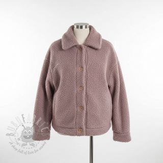 Tkanina płaszczowa TEDDY dark powder