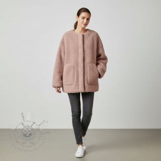 Tkanina płaszczowa TEDDY powder