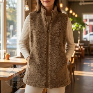 Tkanina płaszczowa TEDDY soft taupe