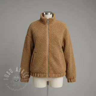 Tkanina płaszczowa TEDDY camel