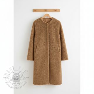 Tkanina płaszczowa TEDDY camel