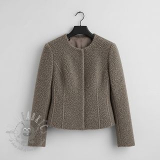 Tkanina płaszczowa TEDDY taupe