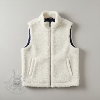 Tkanina płaszczowa TEDDY ecru