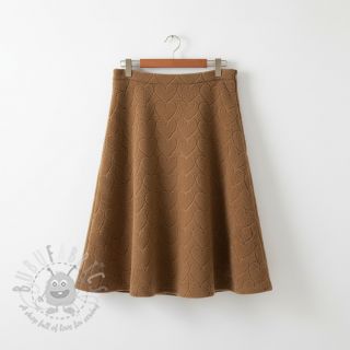 Tkanina płaszczowa TEDDY Hearts in hearts brown