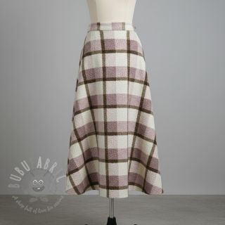 Tkanina płaszczowa Bouclé Squares design C