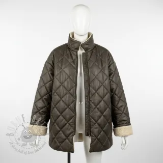 Tkanina płaszczowa Vintage Glammy Teddy Lammy grey