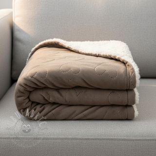 Plusz niemowlęcy TEDDY Hearts taupe