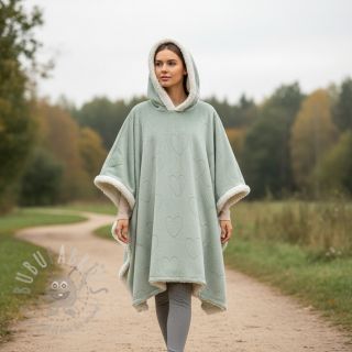 Plusz niemowlęcy TEDDY Hearts old green