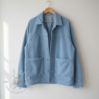 Sztruks 6W WASHED STRETCH light blue