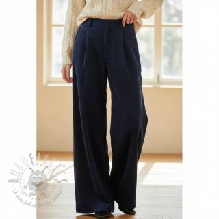 Sztruks 6W WASHED STRETCH navy