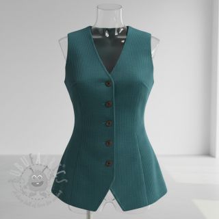 Sztruks 6W WASHED STRETCH petrol