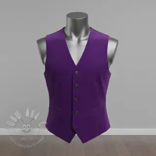 Sztruks 6W WASHED STRETCH purple
