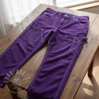 Sztruks 6W WASHED STRETCH purple