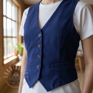 Sztruks 6W WASHED STRETCH cobalt