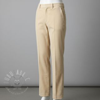 Sztruks 6W WASHED STRETCH light yellow