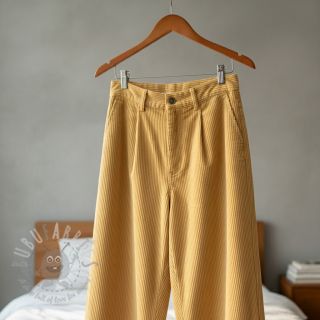 Sztruks 6W WASHED STRETCH light yellow