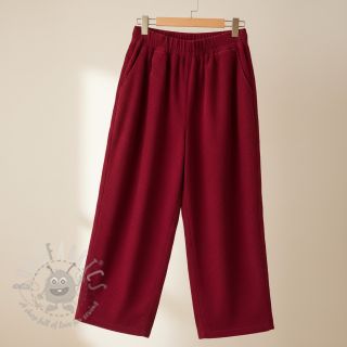 Sztruks 6W WASHED STRETCH dark red