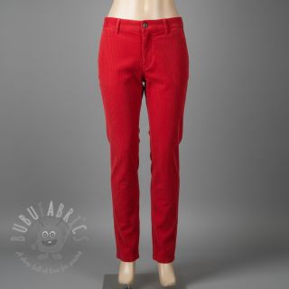 Sztruks 6W WASHED STRETCH red