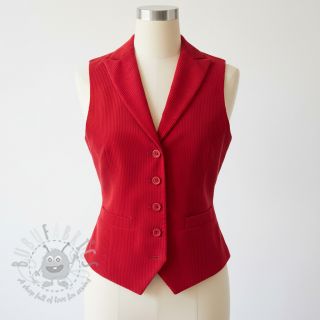 Sztruks 6W WASHED STRETCH red