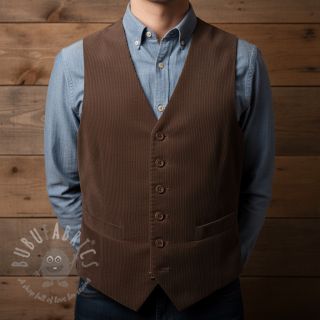 Sztruks 6W WASHED STRETCH dark brown