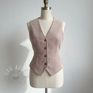 Sztruks 6W WASHED STRETCH old pink