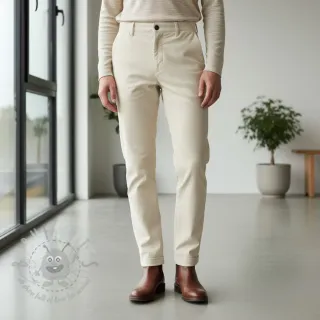 Sztruks 6W WASHED STRETCH off white