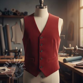 Sztruks 6W COTTON TOUCH red