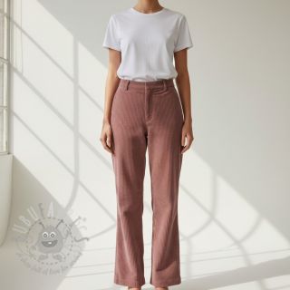 Sztruks 6W COTTON TOUCH dark rose