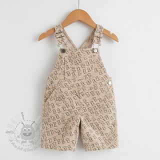 Sztruks STRETCH Little dino light sand