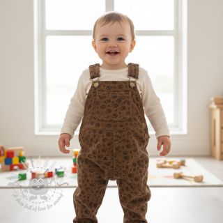 Sztruks STRETCH Little hedgehog taupe