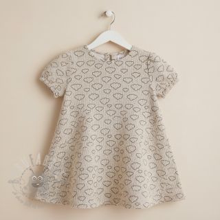 Sztruks STRETCH Little clouds light sand