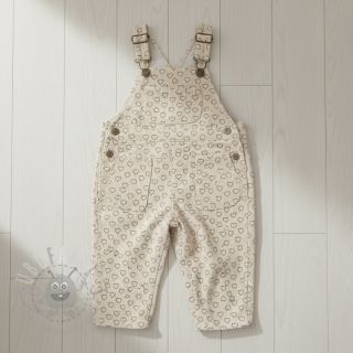 Sztruks STRETCH Little love light sand