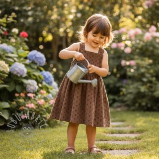 Sztruks STRETCH Little cherry taupe