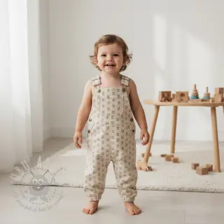 Sztruks STRETCH Little bunny light sand