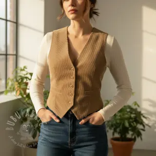 Sztruks STRIPE beige