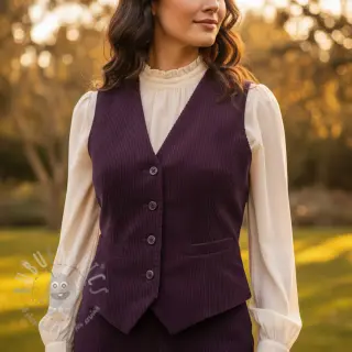 Sztruks aubergine