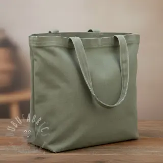Tkanina płótno CANVAS STONEWASHED sage