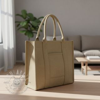 Tkanina płótno CANVAS STONEWASHED beige